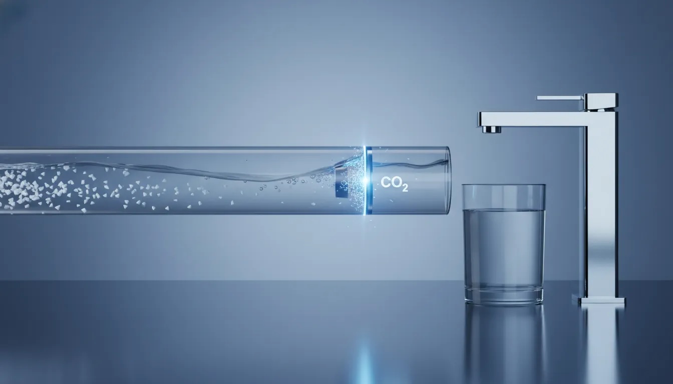 How CO2 injection dissolves limescale