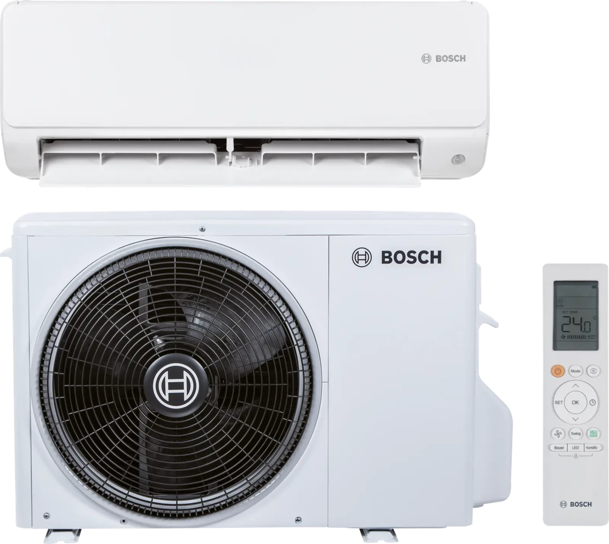 Binnenunit en buitenunit van een airco
